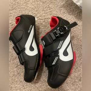 Peloton Black, White & Red Men's Cycling Sneakers